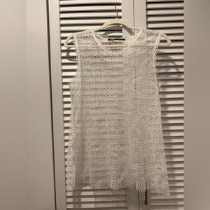 Proenza Schouler White Sleeveless Knit Top
